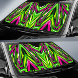 Racing Style Neon Green & Pink Vibes Auto Sun Shades