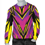 Racing Style Purple & Yellow Men's Sweater