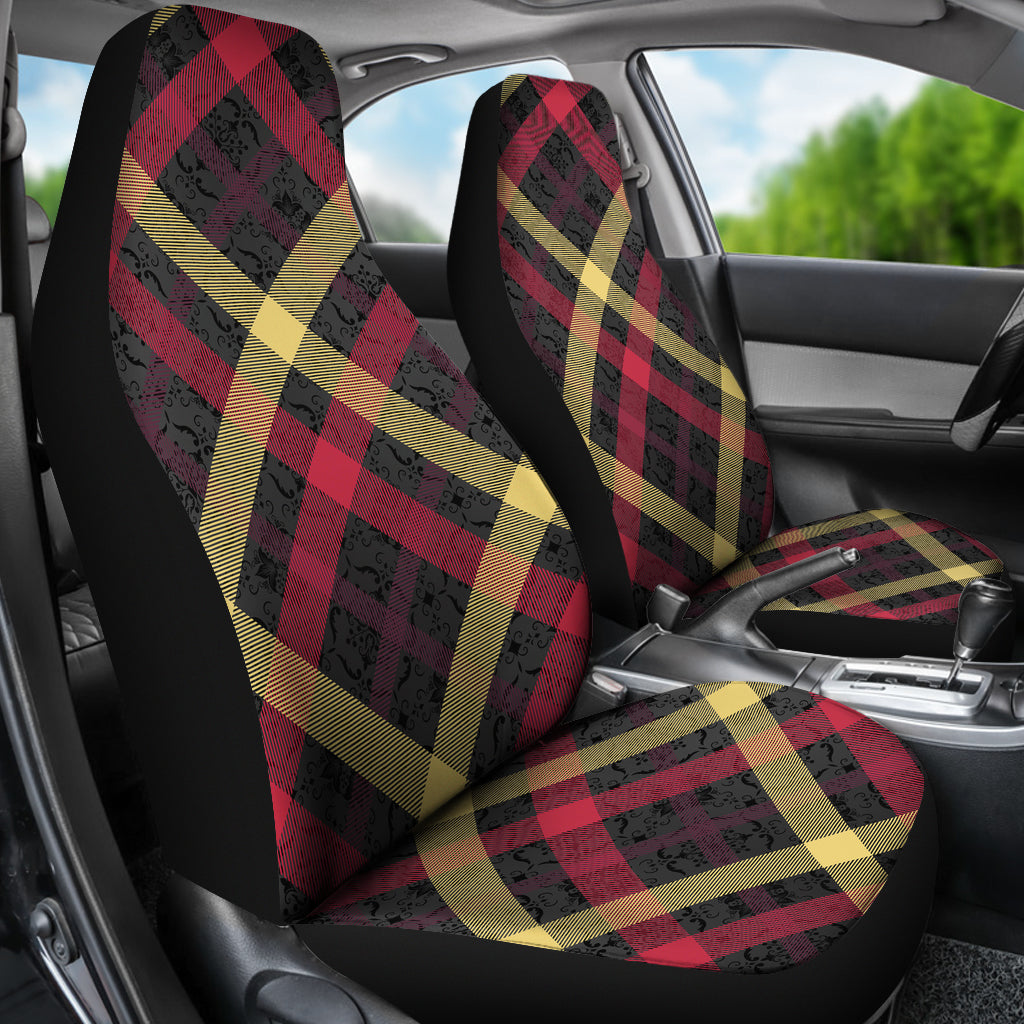 Tartan Pink Plaid Pet Car Seat Cover main image 1