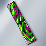 Racing Style Neon Green & Pink Vibes Auto Sun Shades