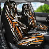 Extreme Racing Army Style Black & Orange Design Car Seat Covers