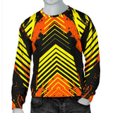 Racing Urban Style Orange & Yellow Men's Sweater