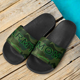 ARMY MOM. Luxury Design Camouflage Army Style Slide Sandals