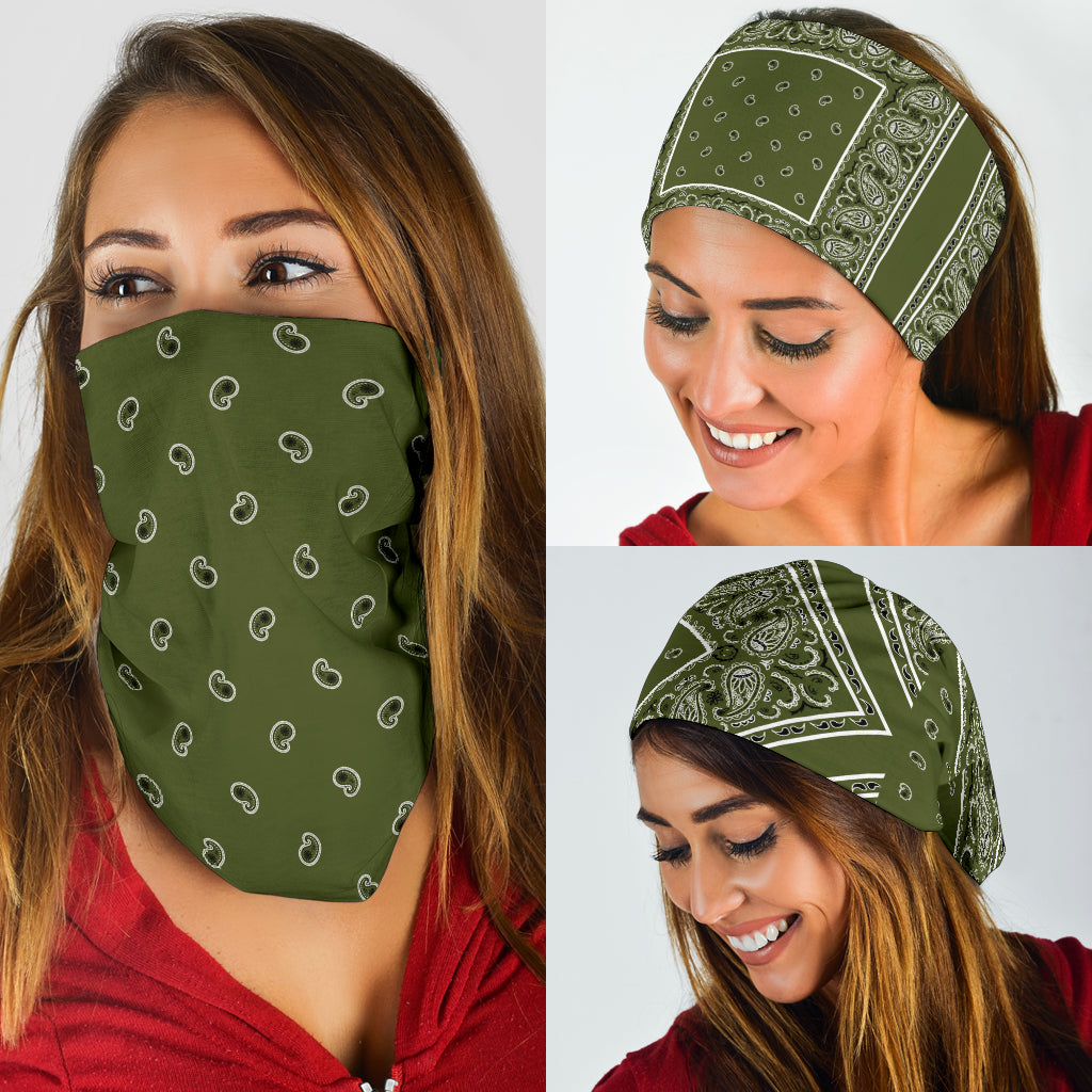 Perfect Army Green Bandana Style Bandana 3Pack This is iT Original