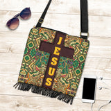 Jesus Is With You Crossbody Boho Handbag