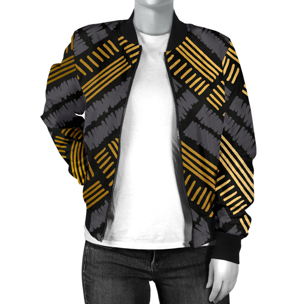 Gold Tie Dye Women's Bomber Jacket