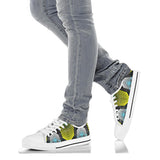Racing Style Blue & White Stripes Vibes Low Top Shoe