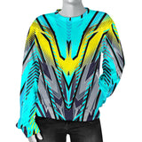 Racing Style Light Blue & Grey Colorful Vibe Women's Sweater