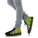 Racing Brazil Style Neon Green & Yellow Vibes High Top Shoes