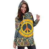 Peace Mandala Women's Hoodie Dress