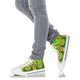 Racing Brazil Style Green & Yellow Vibes High Top Shoes