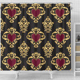 Luxury Royal Hearts Shower Curtain