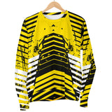 Racing Urban Style Black & Yellow Women's Sweater