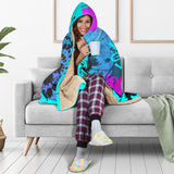 I can't go a day without music. Street Art Design Hooded Blanket