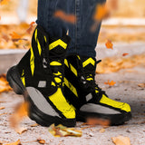 Racing Urban Style Industrial Yellow & Dark Black Vibes Chunky Boots