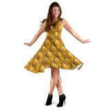 Exclusive Golden Pattern Women's Dress