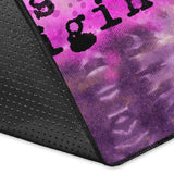Famous Rock Zombie Star X Colorful Super Pink x Violet Spiral Tie Dye Design Area Rug
