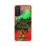 Red & Neon Green Splash x Motivational Perfect Quote Street Style Phone Case One