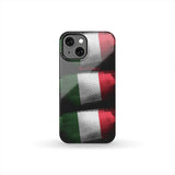 Italy Shiny Flags Design Phone Case
