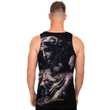 Scary Statue of the Angel of Death Unisex Tank Top