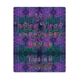 "I Love being Virgo everybody like us" High Gloss Metal Art Print