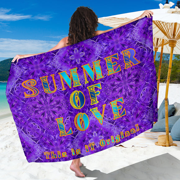 Ultra Violet Mandala Design with Summer of Love Sarong