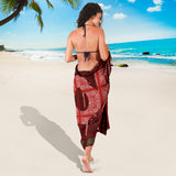 Dark Red Paisley Design with DOPE Freestyle Sarong