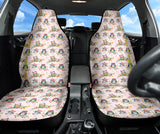 Pink Lovely Tiny Owls Car Seat Covers
