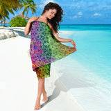 Ultra Rainbow Colors on Mandala Design with Love is Love Sarong