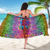 Ultra Rainbow Colors on Mandala Design with Love is Love Sarong