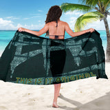 Deep Green Paisley Design with EPIC Freestyle Sarong
