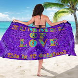 Ultra Violet Mandala Design with Summer of Love Sarong