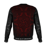 Bloody Red Ornamental Luxury Design Fashion Sweatshirt
