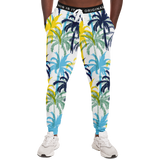 Tropical Palm Trees Light Blue & Dark Blue Design Fashion Stylish Joggers