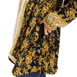Absolutely Luxurious Gold Ornamental Baroque Style with Gold Skull Perfect Cloak