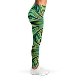 Stripes and Vibes of Nature Design One Leggings