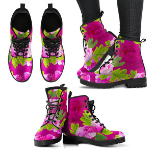 Pink Peony Lovers Handcrafted Boots