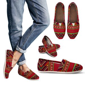 Red Aztec Women's Casual Shoes