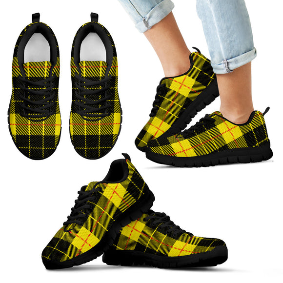 Yellow Tartan Passion Kid's Sneakers
