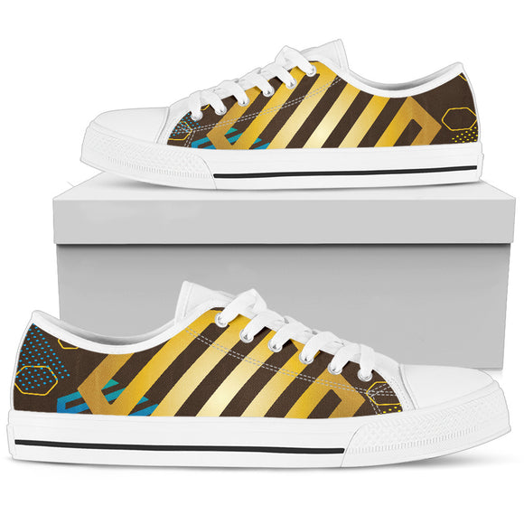 Experimental Gold Women's Low Top Shoes