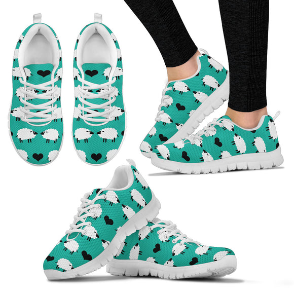 Sheep And Heart Women's Sneakers