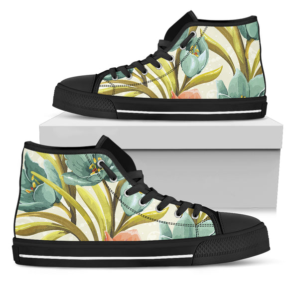 Lovely Flowers Men's High Top Shoes