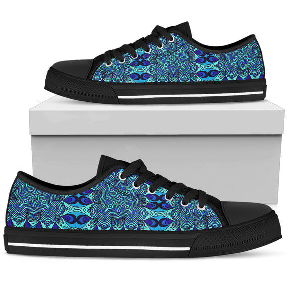 Blue Kaleidoscope Men's Low Top Shoes