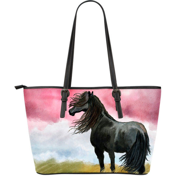 Art Horse Large Leather Tote Bag