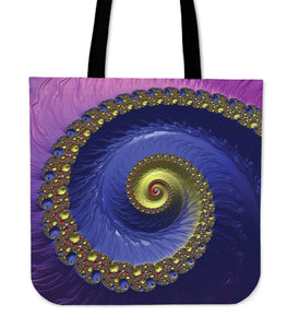 Monumental Psychedelic Vision Cloth Tote Bag