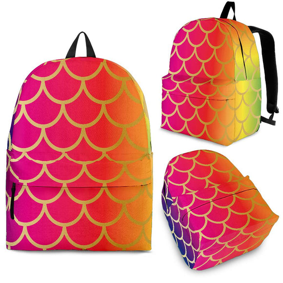Rainbow Fish Scale Backpack