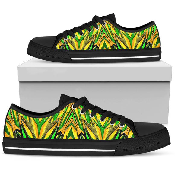 Racing Brazil Style Neon Green & Yellow Colorful Vibes Low Top Shoe