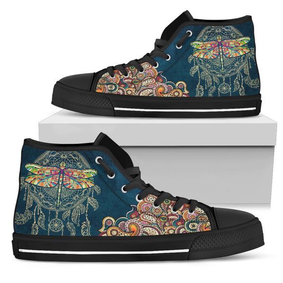 Dragonfly Women's High Top Shoes