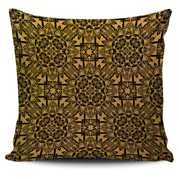Luxury Batik Gold Pillow Cover