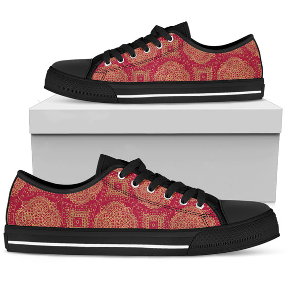 Royal Red Men's Low Top Shoes